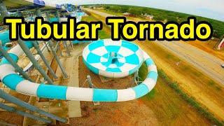 Tubular Tornado Waterslide - Splashway Waterpark and Campground Sheridan, Texas