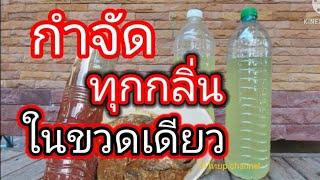 กำจัด กลิ่นเหม็น กลิ่นคาว คราบไขมันกำจัดเชื้อโรค ในขวดเดียวปลอดสารพิษ