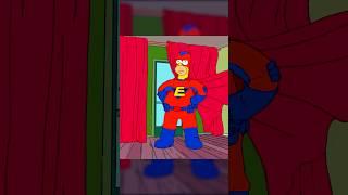 Homer becomes a superhero #shorts