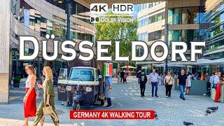 Düsseldorf Walking Tour  Summer Walk in The Fashion Capital of Germany | 4K 60fps HDR