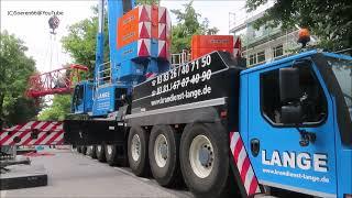 KRANDIENST LANGE - LIEBHERR LTM 1450-8.1 bei der Demontage eines TEREX CTT 202, Teil 2