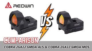 COMPARISON REDWIN Cobra 6MOA MOS & Cobra 6MOA ALS RMR Red Dot Scope