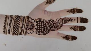 Front Hand Simple Mehandi Design