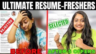 No skills Freshers RESUMEMake Incredible RESUME in 15MinsGet Interview CALLS Instantly