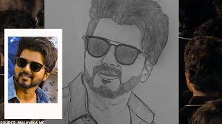 Vijay || Pencil Drawing || Master 