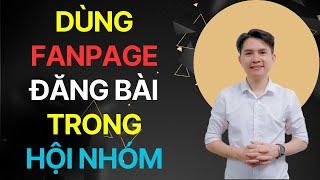 Cách Dùng Fanpage Tham Gia Hội Nhóm, Đăng Bài Trong Group | Phần Mềm MKT Page