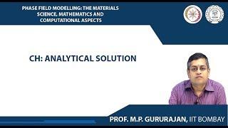 CH: analytical solution