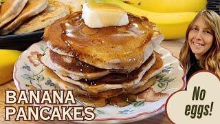 Banana Pancakes NO EGGS Budget Breakfast -The Hillbilly Kitchen #cooking #recipe #food #breakfast