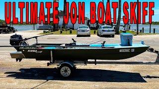 *Mind Blowing* Turning a Jon Boat Into a Shallow Water Poling Skiff