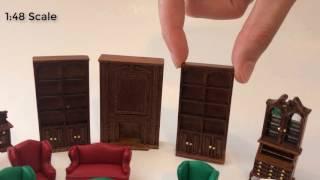 1:48 1/4" quarter scale  miniatures for dollhouses by miniLAND.ca