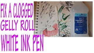 Gelly Roll Pen clogged?  Hack that works to get it FLOWING!  Cheap and EASY