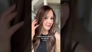 Tough choices…  Showing the Rosina and Mia wigs in this video. #wigs #alopecia #thinhair
