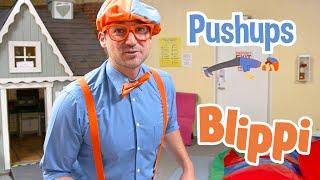 Exercise With Blippi At An Indoor Playground For Kids | Educational Videos For Toddlers