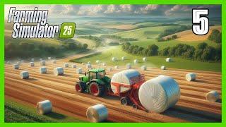  Farming Simulator 25 -  Contratos de Encintar Pacas  (Timelapse)  | Knyt Farming #5