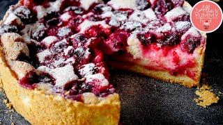 Russian Sour Cream Cherry Pie Recipe | Best Cherry Custard Pie