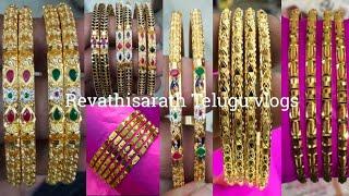 gold bangles designs with weight and price|| latest gold black beads bangles designs|