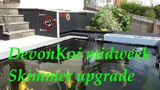 Koi pond skimmer to filter upgrade