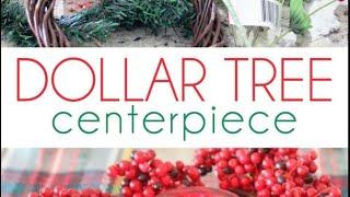 DOLLAR TREE DIY CENTERPIECE // CHRISTMAS DIY #vlogmas