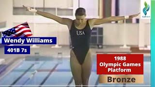 1988 Wendy Williams - Team USA - 401b - 7s - Platform Diving - Olympic Games