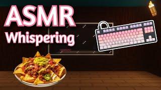 ASMR Gaming | MINECRAFT SURVIVAL Eating Nachos (101) | Whispering + Keyboard/Mouse Sounds 