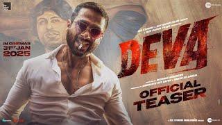 Deva - Official Teaser | Shahid Kapoor & Pooja Hegde | Rosshan Andrrews | In Cinemas 31st Jan