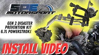 SPE Motorsport Generation 2  6.7 Powerstroke disaster prevention kit Install video