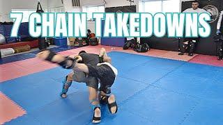 7 Simple Chain Takedowns for MMA