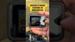 Solution to GoPro flickering effect on Himalayan 450 #youtubeshorts #shortvideo #himalayan450