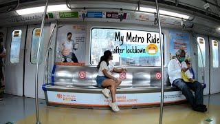 Mumbai Metro Kitna Badal Gaya  | My first Metro ride post lockdown