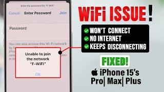 iOS 17: Wi-Fi Not Working? - No Internet Connection Fixed on iPhone 15 Pro Max/Plus!