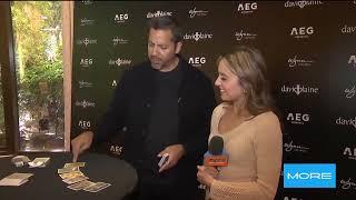 David Blaine shows off some tricks