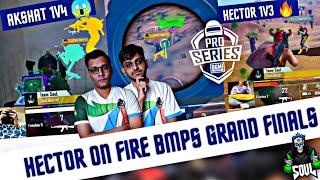 Soul Akshat - The Clutch Machine 1v4 | Hector  1v3 BB | BMPS Grand Finals Day 1 Highlights