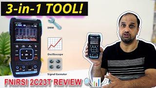 FNIRSI 2C23T Review: The Best 3-in-1 DMM? Oscilloscope + Multimeter + Signal Generator "