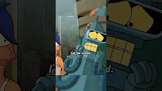 It's the first time Bender's ever been so scared. #futurama #scifi #funny