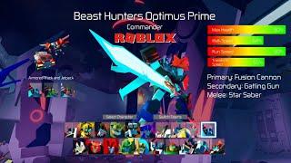 Roblox  Transformers Prime | Beast Hunters Optimus Prime Showcase