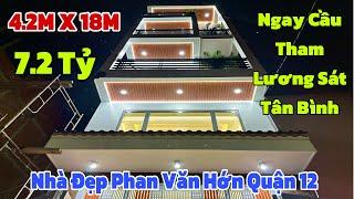 Tuyệt phẩm nhà đẹp Phan Văn Hớn Quận 12 ngay Cầu Tham Lương sát bên Tân Bình| khu phân lô đường 12m