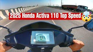 2025 Honda Activa 110 Top Speed & Break Test 