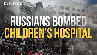 Russians bomb kid’s hospital in Kyiv: Details from the scene