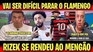 RIZEK CRAVOU E DEU AULA " CLAUDINHO E PAQUETÁ É DO FLAMENGO! NOTÍCIAS DO MENGÃO