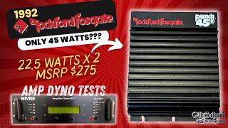 What's the True Power Output?  Rated 45 watts - Rockford Fosgate Punch 45HD Amp Dyno Test