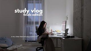study vlog | preparing for finals, pulling all-nighters, etc