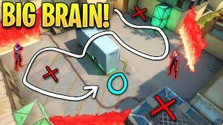 Valorant: When PRO PLAYERS make BIG BRAIN Plays..! - 200 IQ Clips & Genius Plays - Valorant Moments