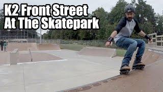 Skating my K2 Front Street at the Skatepark // Aggressive Inline Skating