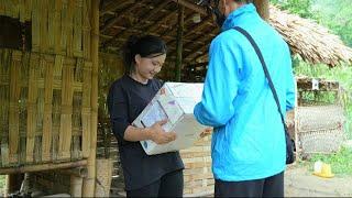 Helped by Villagers - Harvesting Rice- Special present || the life of a 17 year old single mother
