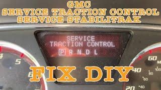 Traction Control Off Service Stabilitrak Fix GMC ACADIA