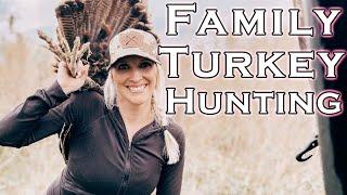 Family Turkey Hunting - Eastern Wild Turkey CATCH CLEAN COOK! EASY Wild Turkey Recipe!