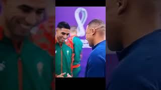 Mbappe and Achraf Hakimi before the match ️??!