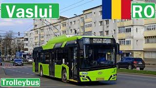  VASLUI TROLLEYBUS / Troleibuzele din Vaslui 2024【4K】