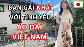 Lần đầu mặc Áo Dài của bạn gái Nhật | Cặp Đôi Việt - Nhật