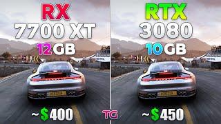 RX 7700 XT vs RTX 3080 - Test in 10 Games